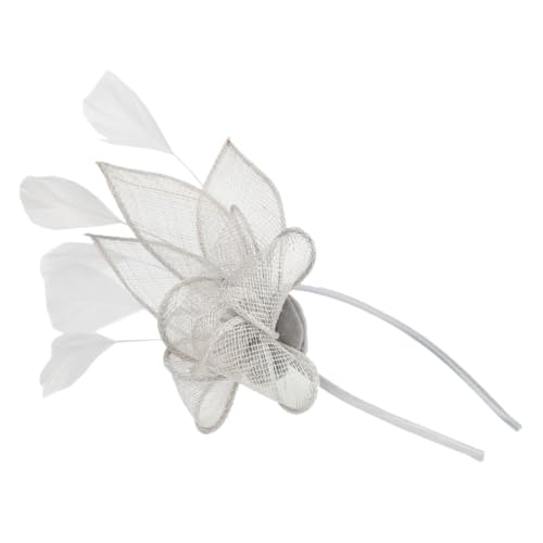 BESPORTBLE Fascinator Stirnband Für Damen Clip Haaraccessoire Vintage Kopfschmuck Tea Party Hut Hochzeit Party Accessoires Kopfbedeckung Für Frauen Und Mädchen von BESPORTBLE