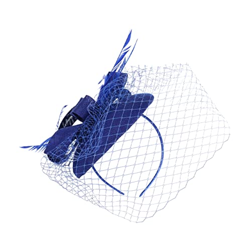 BESPORTBLE Fascinator Hut für Damen mit Netz Stirnband Schleier Teeparty Haaraccessoire Abnehmbar Klassisches Design für Bankett und Besondere Anlässe von BESPORTBLE