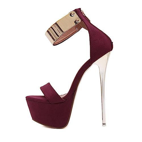 BESPORTBLE Fashion Sandalen Damen Sommer Sandaletten mit Dünnem Absatz und Rutschfester Sohle Wasserdichte Plateau Heels in Schwarz Leichte Sommer Fußbekleidung von BESPORTBLE