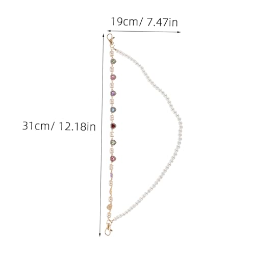 BESPORTBLE Kunstperlen-hüftkette Für Damen Mit Herzen Strass-akzenten Hosen Und Taschenketten Modisches Accessoire Für Freizeit Und Partys von BESPORTBLE