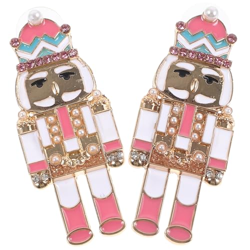 BESPORTBLE Festliche Nutcracker Ohrringe für Frauen Statement Ohrringe mit Funkelndem Tropfen Design Kreative Weihnachts und Party Accessoires Leuchtendem von BESPORTBLE