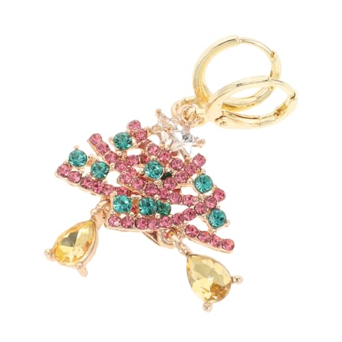 BESPORTBLE Festliche Weihnachtsbaum Ohrringe Damen Zinklegierung Langlebig Glitzernd Weihnachts Schmuck für Feiertage Weihnachten Party von BESPORTBLE