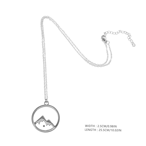 BESPORTBLE Halsketten Für Damen Mit Anhänger Schlichter Bergschmuck Trendige Kettenhalsketten Für Teenager-mädchen von BESPORTBLE
