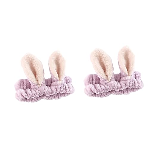 BESPORTBLE Fleece Stirnband Mit Hasenohren Für Mädchen – Weiches Spa-Stirnband Mit Bowknot - Ideal Zum Waschen Von Make up Gesichtshaarband Für Entspannende Beauty Rituale von BESPORTBLE