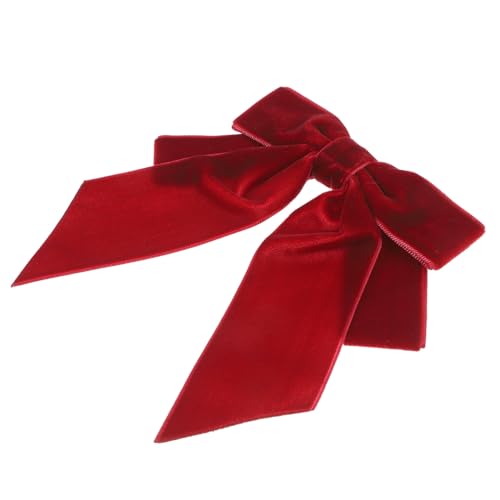 BESPORTBLE Fliege Schwarze Schleife Brosche Pin Samtschleifen Brosche Schleife Broschen Für Frauen Schleife Broschen Pin Schwarze Schleifen Weihnachtshaarschleifen Samtschleife Haarspange von BESPORTBLE