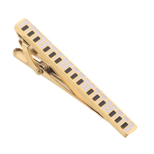 BESPORTBLE Formelle Krawattennadel Herrenschmuck Mit Klaviertasten Und Musiksymbol Design – Business Anzüge Smokings Und Abendkrawattenklammer – Einzigartiges Für Pianisten von BESPORTBLE