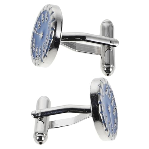 BESPORTBLE Französische Manschettenknöpfe Herren Rundes Design Speedometer Stil Hochzeit Business Anzug Accessoire für Formelle Kleidung von BESPORTBLE