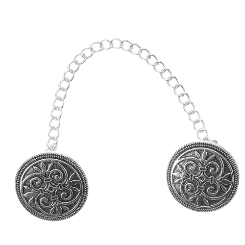 BESPORTBLE Frauen Pullover Clip Schal Clip Verstellbarer Kleiderverschluss mit Kette für Optimalen Halt und Stil für Schals Kleider und Strickjacken von BESPORTBLE