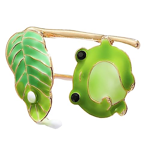 BESPORTBLE Frosch Emaille Anstecknadel Metall Brosche Für Kleidung Taschen Schals Kopftücher Anzüge Hut Decor Unisex Geschenkoption von BESPORTBLE