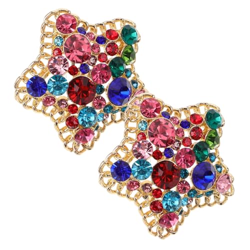 BESPORTBLE Fünfzackige Stern Ohrstecker mit Funkelnden Strasssteinen Leichte Ohrhänger für Strandurlaub Eleganter Schmuck für Damen Einzigartiges Design Komfortabel und Stilvoll von BESPORTBLE