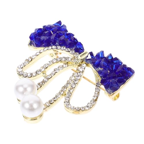 BESPORTBLE Full Drill Brosche damen brosche Damen-Brosche Blaue Brosche Vielseitige Brosche glänzende Anstecknadel Schals, Schalnadel Mode Bowknot-Brosche Hut Reversnadel Zinklegierung Blue von BESPORTBLE