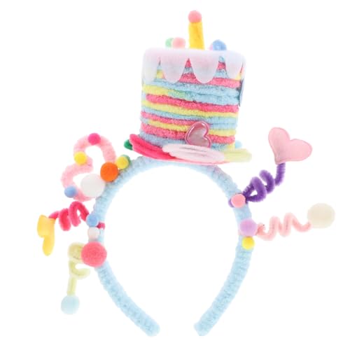 BESPORTBLE Geburtstags Haarreif für Mädchen mit Kuchen Design Kreatives Accessoire für Partys und Foto Requisiten Interaktive Dekoration für Unvergessliche Feiern von BESPORTBLE