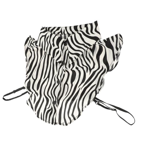 BESPORTBLE Fake-kragen Damen Abnehmbar Baumwolle Zebra Muster Kragen Fake-kragen Für Bluse Pullover Kleid Uniform Anbringbar von BESPORTBLE