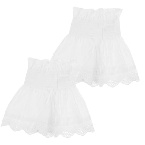 BESPORTBLE Abnehmbare Falsche Ärmel Weiße Spitzenärmel Kostümzubehör Handgelenkmanschetten Hemdmanschetten Abnehmbare Hochzeitsärmel Für Pullover Blusen Mäntel von BESPORTBLE