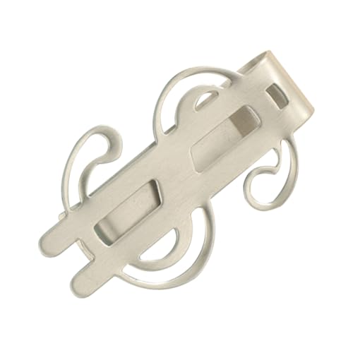BESPORTBLE Geldbörse aus Edelstahl Geldklammer Geldscheinhalter Cash-Clip Geldhalter für Karten Geldscheine Halter Robuster Geldclip Geldscheinklammer Bill Clip Rostfreier Stahl Silver von BESPORTBLE