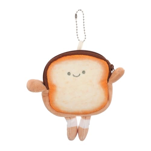 BESPORTBLE Münzen Geldbeutel Cartoon Toast Form Mit Reißverschluss Kabeltasche Mini Aufbewahrungstasche Für Damen Studenten von BESPORTBLE