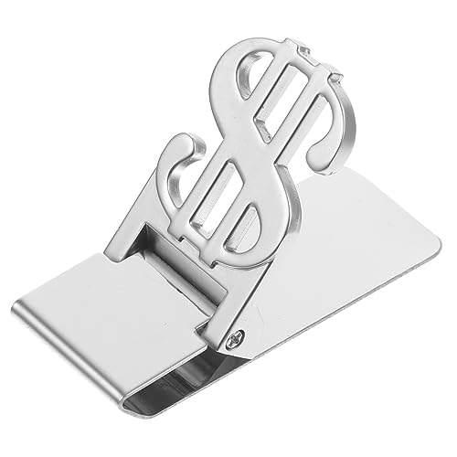 BESPORTBLE Geldklammer Aus Multifunktions-geldklammer Mit Klammerkraft Fürs Büro Zur Kartenaufbewahrung Kleine Metallklammer Mit Dollarzeichen- von BESPORTBLE