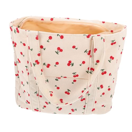 BESPORTBLE Geräumige Cordtasche mit Schulterriemen für Shopping Schule und Freizeit Praktische Handtasche mit Einzigartigem Design BESPORTBLE Geräumige Cordtasche mit Schulterriemen für Shopping Schule und Freizeit Praktische Handtasche mit Einzigartigem Design von BESPORTBLE