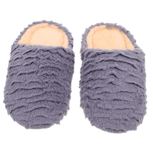 BESPORTBLE Geräuscharme Hausschuhe für Damen und Herren mit Weicher Sohle Rutschfestem Warmem Innenfutter Geeignet für Frühling Herbst und Winter für Holz und Fliesenböden von BESPORTBLE