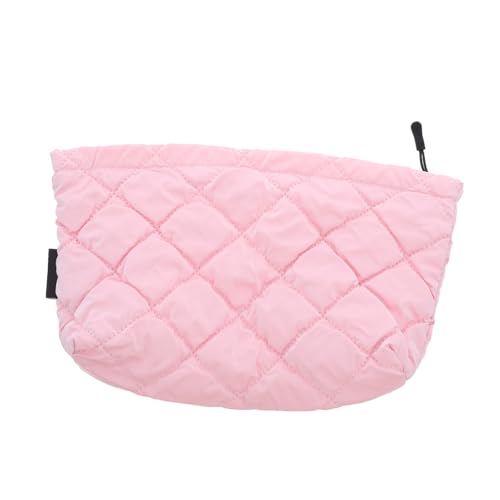 BESPORTBLE Gesteppte Kosmetiktasche mit Geprägtem Muster Tragbarer Make-up Organizer aus Langlebigem Polyester Praktische Handliche Aufbewahrungstasche für Damen Vielseitige Reise von BESPORTBLE