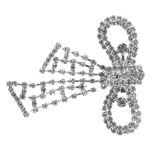BESPORTBLE Glänzende Strass Brosche Schleife mit Quaste Anstecknadel Vielseitiges Schmuckstück für Hochzeit Schuhe Kleider Anzüge Damen Accessoires von BESPORTBLE