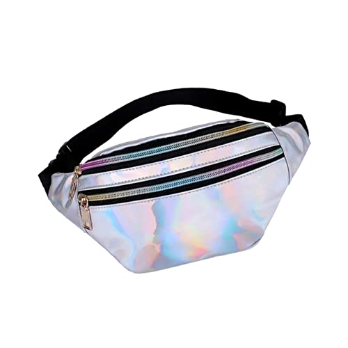 BESPORTBLE Glänzender Kulturbeutel Multi Tasche Funkelnd Tragen Reflektierend Fitnessstudio Vermissen Fanny Brust Taille Klein Kreuzen Modern Unisex Gürtel von BESPORTBLE