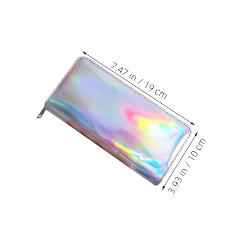 BESPORTBLE Glänzender mit Großen Kapazität Multifunktionales Münzfach für Frauen Hält Karten Münzen Handy Sicher Besondere Anlässe Silber von BESPORTBLE