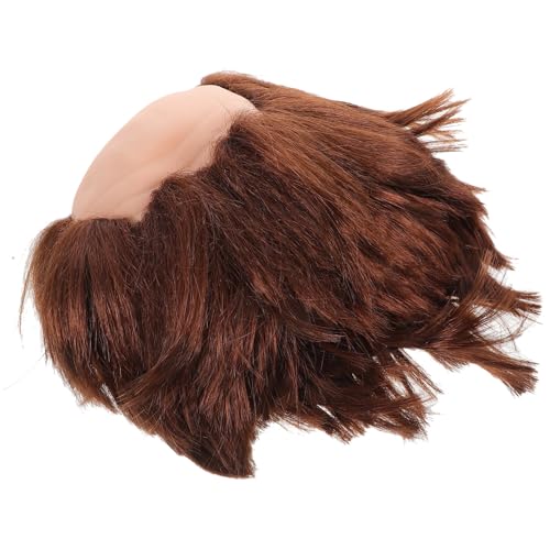 BESPORTBLE Glatzenperücke Für Männer Halloween-kostüm-requisite Glatzenkappe Mit Seitenhaar Für Erwachsene Realistische Kopfbedeckung Für Auftritte Und Cosplay von BESPORTBLE