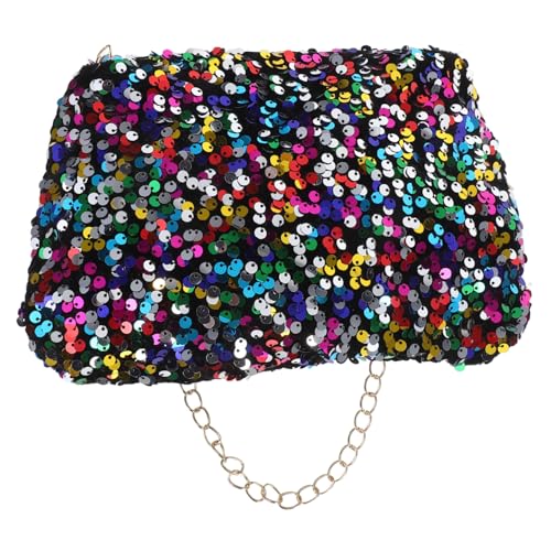 BESPORTBLE Glitzernde Pailletten Clutch Tasche Damen Kleine Schultertasche Verstellbarer Kettenriemen Crossbody für Party Hochzeit Cocktailabend von BESPORTBLE