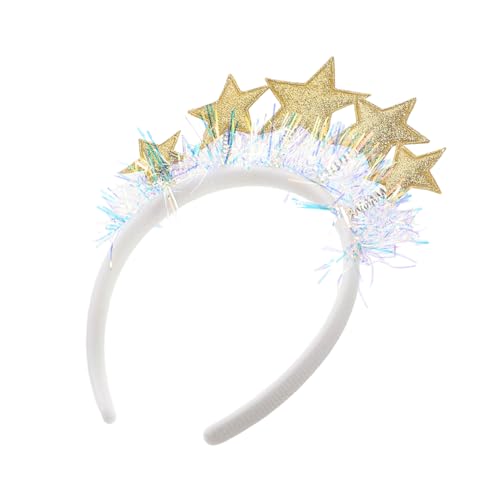 BESPORTBLE Stern-stirnband Mit Glitzer Feiertags-haarreif Aus Strapazierfähigem Polyester Lustiges Party-zubehör Für Kinderkostüme Und Weihnachts-accessoires von BESPORTBLE