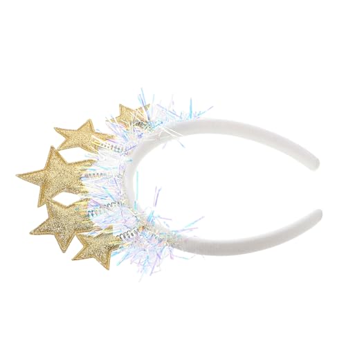 BESPORTBLE Sternen Stirnband Mit Glitzer Stern Und Pailletten Feiertags-haarband Aus Polyester Für Neujahr Und Silvester-party Junge Mädchen-kostüm-accessoire Weihnachts-gastgeschenk von BESPORTBLE