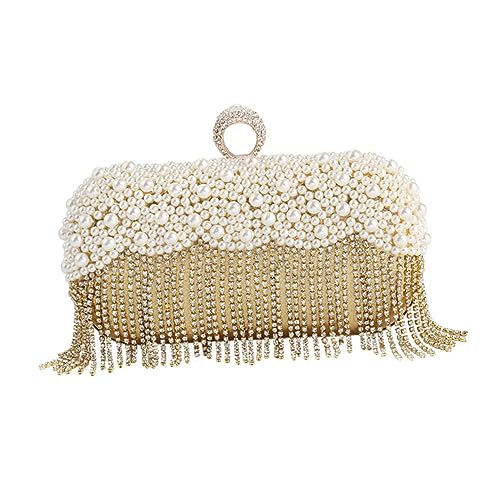 BESPORTBLE Goldene Perlen Abendtasche mit Quasten Clutch Handtasche für Frauen für Hochzeiten Partys Formelle Anlässe Handtasche für Besondere Ereignisse BESPORTBLE Goldene Perlen Abendtasche mit Quasten Clutch Handtasche für Frauen für Hochzeiten Partys Formelle Anlässe Handtasche für Besondere Ereignisse von BESPORTBLE