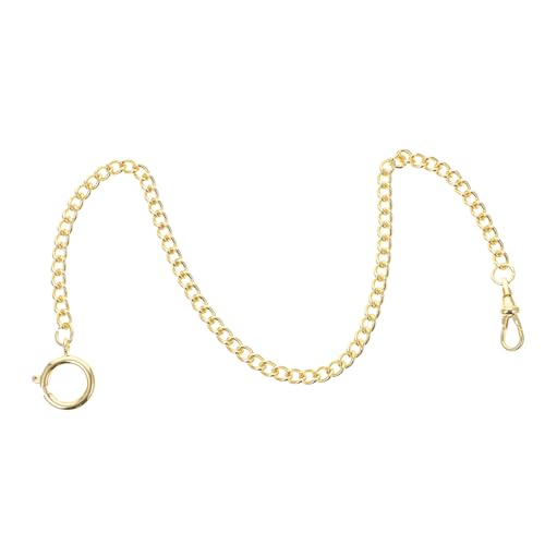 BESPORTBLE Goldene Taschenuhr Kette Für Herren Elektronisch Beschichtete Metallkette Für Jeans Und Kleidung Mit Praktischem Rundverschluss Perfektes Für Männer Zu Besonderen Anlässen von BESPORTBLE