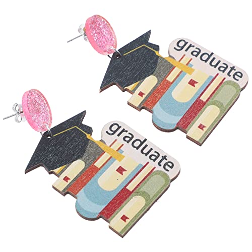 BESPORTBLE Graduation Theme Ohrstecker Damen Abschluss Ohrringe mit Kreativen Anhängern Leicht und für Abschlussfeier Alltag und Festliche Anlässe von BESPORTBLE