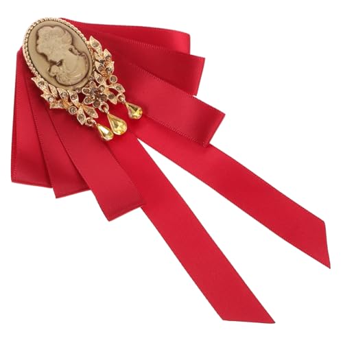 BESPORTBLE Vintage Schleifenbrosche Für Damen Große Modische Brosche Mit Nadeldesign Kleidungsaccessoire Für Hüte Kleider Anzüge Und Weitere用途 von BESPORTBLE