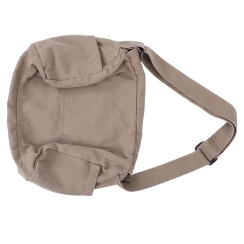 BESPORTBLE Große Canvas Umhängetasche Damen Retro Japanischer Stil Vielseitige Schulter Crossbody tasche mit Multi fächern Langlebig Robuste Alltagstasche für Uni und Reise von BESPORTBLE