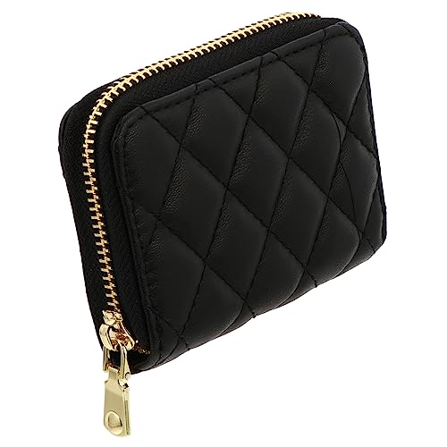 BESPORTBLE Kompakte Pu-kartenbörse Im Vintage-Design Multifunktionale Reißverschluss-kartenetui Für Kreditkarten Id-Karten Und Bargeld Alltag Und Besondere Anlässe von BESPORTBLE