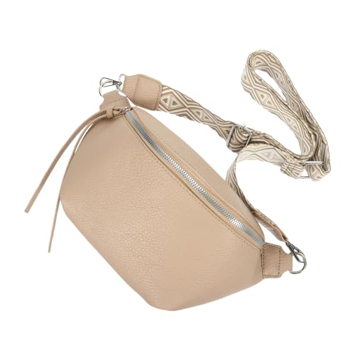 BESPORTBLE Schultertasche Mit Reißverschluss Verstellbarer Gürtel Mehrzweck-umhängetasche Aus Pu Brusttasche Für Herren Und Damen Outdoor-Aufbewahrungstasche Reise-Aufbewahrungstasche von BESPORTBLE