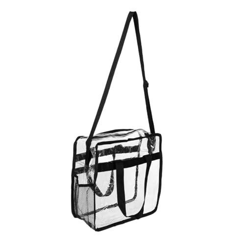 BESPORTBLE Große Transparente Kosmetiktasche Für Frauen Reise Toilettenartikel Aufbewahrung Klarsichtbeutel Mit Reißverschluss PVC Tote Bag Mit Tragegriff Organizer Für Bad Und Strand von BESPORTBLE