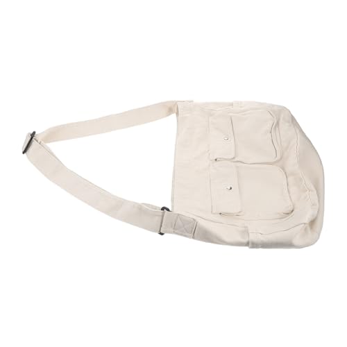BESPORTBLE Große Vintage Canvas Messenger Bag mit Ergonomischem Schultergurt Robustem Material und Großem Fassungsvermögen Lässige Umhängetasche für Damen und Herren für Uni und Alltag von BESPORTBLE