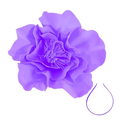 BESPORTBLE Großer Blumen Fascinator Haarreif aus Leichtem Eva-material Eleganter Braut Abendkopfputz für Hochzeit Prom Teeparty Halloween und Festliche Anlässe von BESPORTBLE