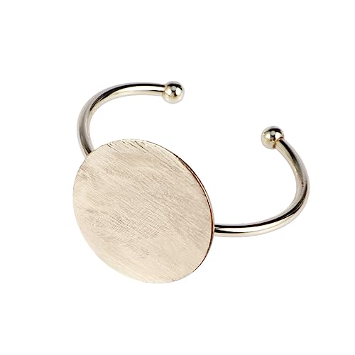 BESPORTBLE Damen Armreif Goldfarben Offenes Armband Stretch Armreifen Für Damen Runder Schmuck Modisches Design Für Alltag Und Geschenke von BESPORTBLE