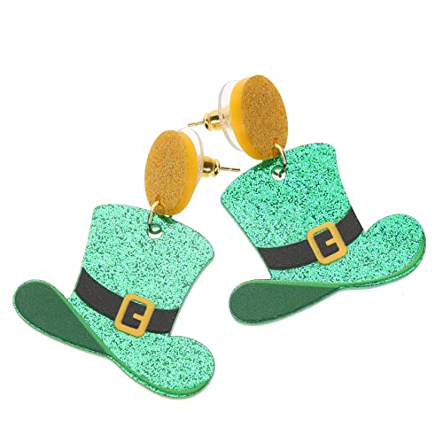 BESPORTBLE Grüne Kleeblatt Ohrringe Damen Leicht Patrick Schmuck Ohrhänger Langlebig Für Party Alltag Valentinstag Hochzeit von BESPORTBLE