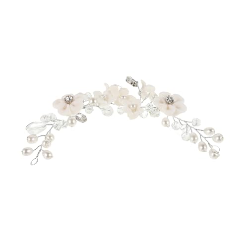 BESPORTBLE Blumenstirnband Für Damen Hochzeit Braut Kopfschmuck Haarschmuck Für Party Prom Gartenempfang Geburtstag von BESPORTBLE