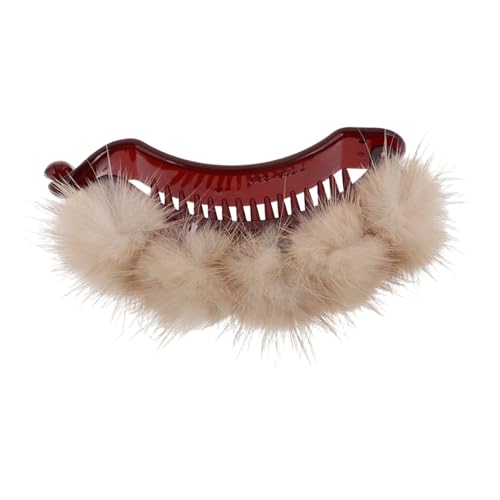 BESPORTBLE Haarklammer Für Frauen Flauschige Haarklammer Süße Haarklammer Dickes Haar Stylische Klammer Damen Plüschklammer Einzigartige Haarklammer Karneval Haar Accessoire von BESPORTBLE