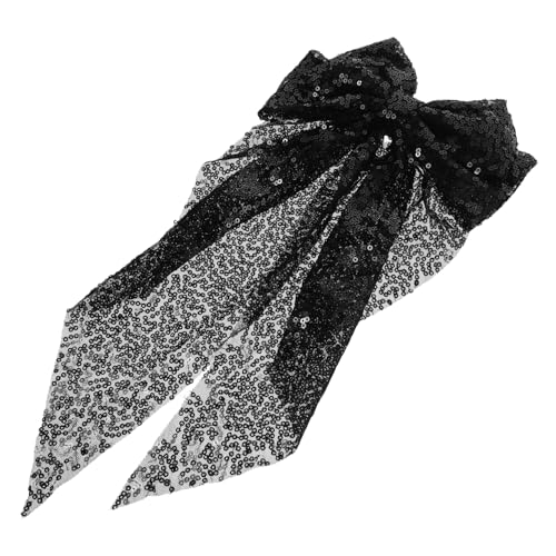 BESPORTBLE Schmetterlings-haarschleife Mit Pailletten Große Schleifenclips Glänzende Haarschleifen Für Damen Modisches Pferdeschwanz-haaraccessoire von BESPORTBLE