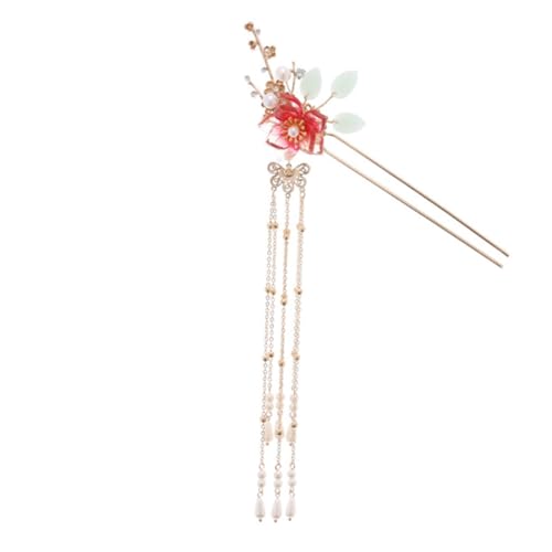 BESPORTBLE Haarstäbchen Mit Perlenblume Chinesischer Haarnadel Haarspange Retro Design Haaraccessoire Für Damen von BESPORTBLE