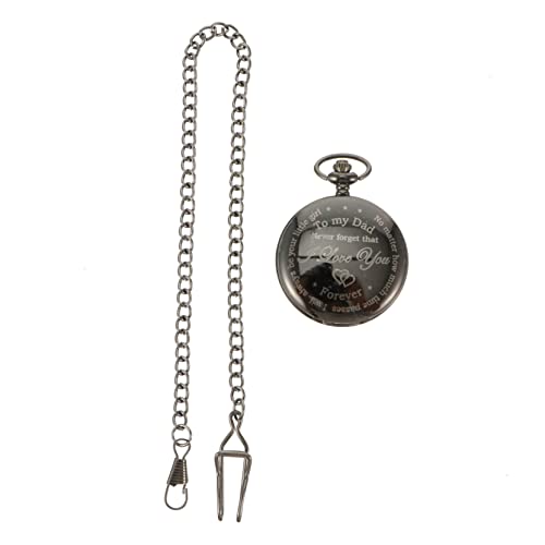 BESPORTBLE Hängende Taschenuhr Mit Quarzwerk Schlichtes Buchstabenmuster Hochwertige Materialien Stilvolle Halskettenuhr Praktische Uhr Für Täglichen Gebrauch von BESPORTBLE