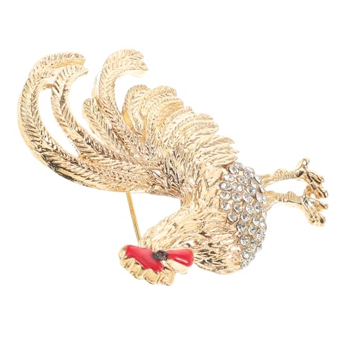 BESPORTBLE Hahn Brosche für Damen Anstecknadel Vielseitig für Kleidung Schals Accessoire für Formelle Anlässe Wie Hochzeiten Partys Verarbeitung von BESPORTBLE