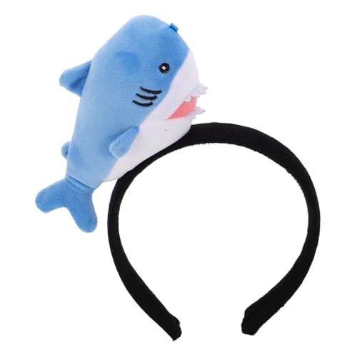 BESPORTBLE Haifischflossen-stirnband Aus Plüsch Meerestier-motiv Kopfbedeckung Für Junge Mädchen Und Erwachsene Halloween-accessoire Verspieltes Tierohren-stirnband Für Cosplay Und Partys von BESPORTBLE
